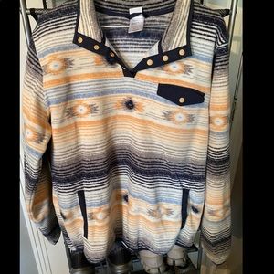 CINCH women’s printed polar fleece pullover